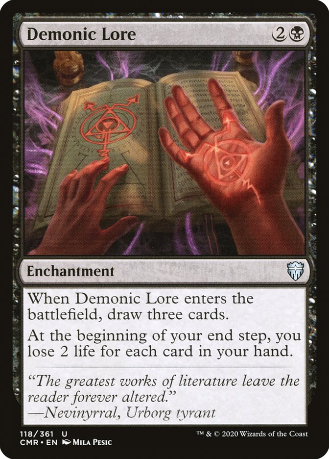 Demonic Lore [Commander Legends] | Black Swamp Games