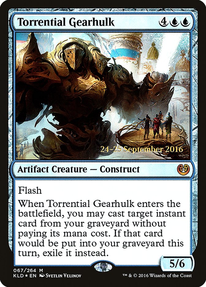Torrential Gearhulk [Kaladesh Prerelease Promos] | Black Swamp Games