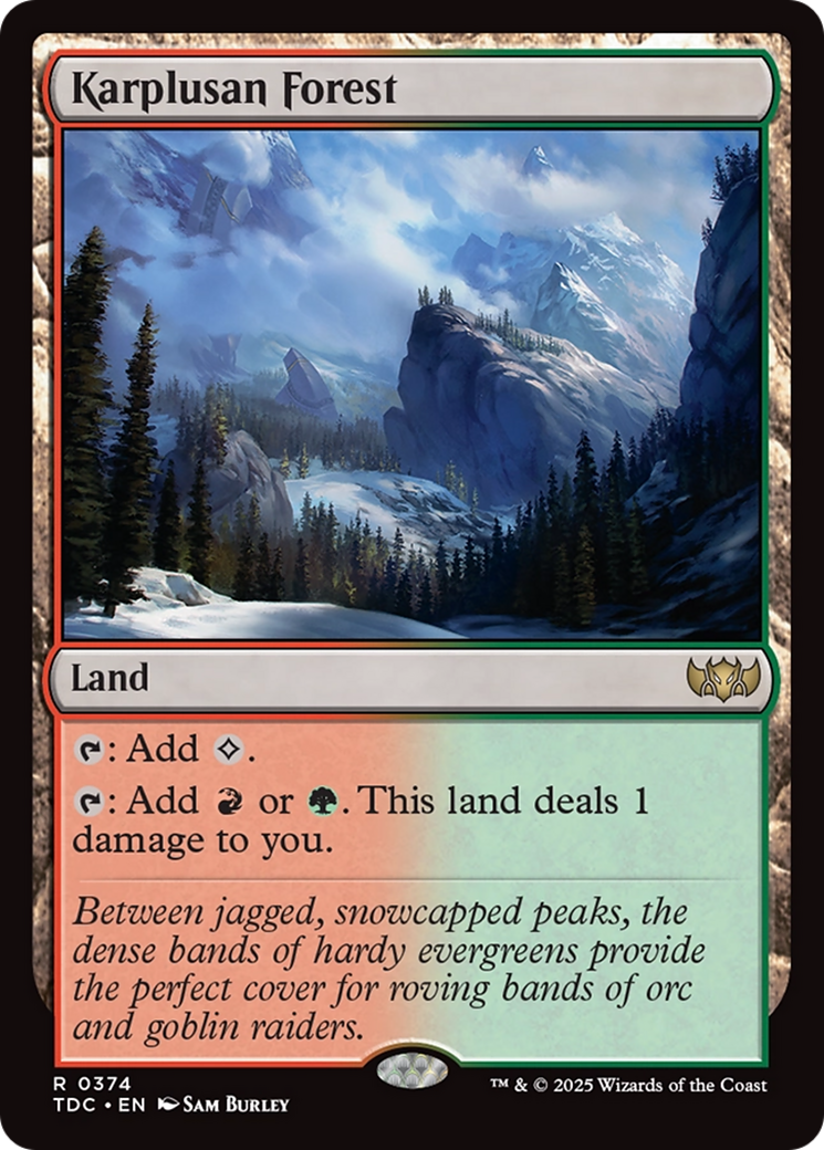 Karplusan Forest [Tarkir: Dragonstorm Commander] | Black Swamp Games