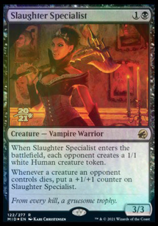 Slaughter Specialist [Innistrad: Midnight Hunt Prerelease Promos] | Black Swamp Games