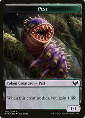 Pest // Jace, Telepath Unbound Emblem Double-Sided Token [Secret Lair: From Cute to Brute Tokens] | Black Swamp Games