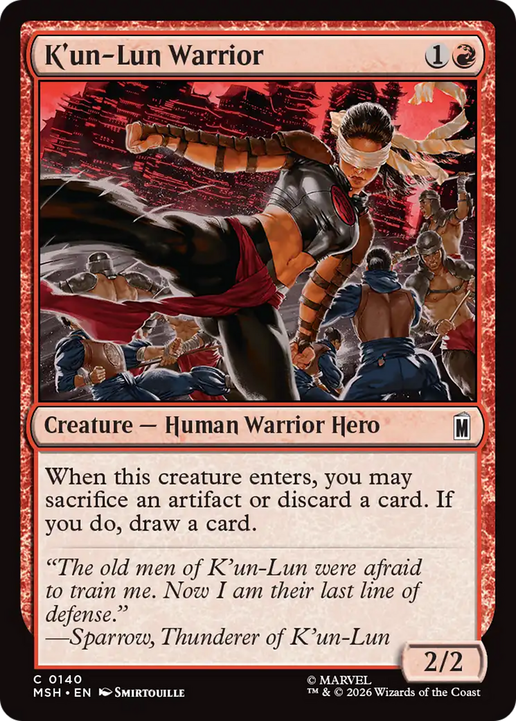 K'un-Lun Warrior [Marvel Super Heroes] | Black Swamp Games