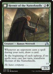 Hermit of the Natterknolls // Lone Wolf of the Natterknolls [Shadows over Innistrad] | Black Swamp Games