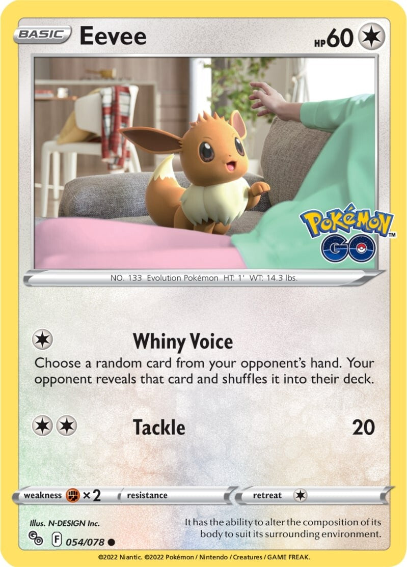 Eevee (054/078) [Pokémon GO] | Black Swamp Games