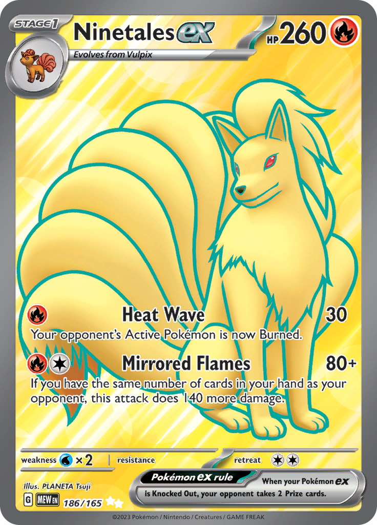 Ninetales ex (186/165) [Scarlet & Violet: 151] | Black Swamp Games