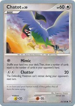 Chatot LV.30 (55/100) (Empotech - Dylan Lefavour) [World Championships 2008] | Black Swamp Games