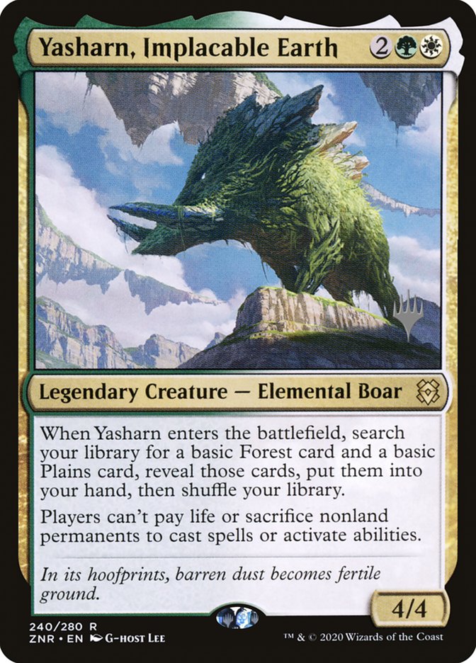 Yasharn, Implacable Earth (Promo Pack) [Zendikar Rising Promos] | Black Swamp Games