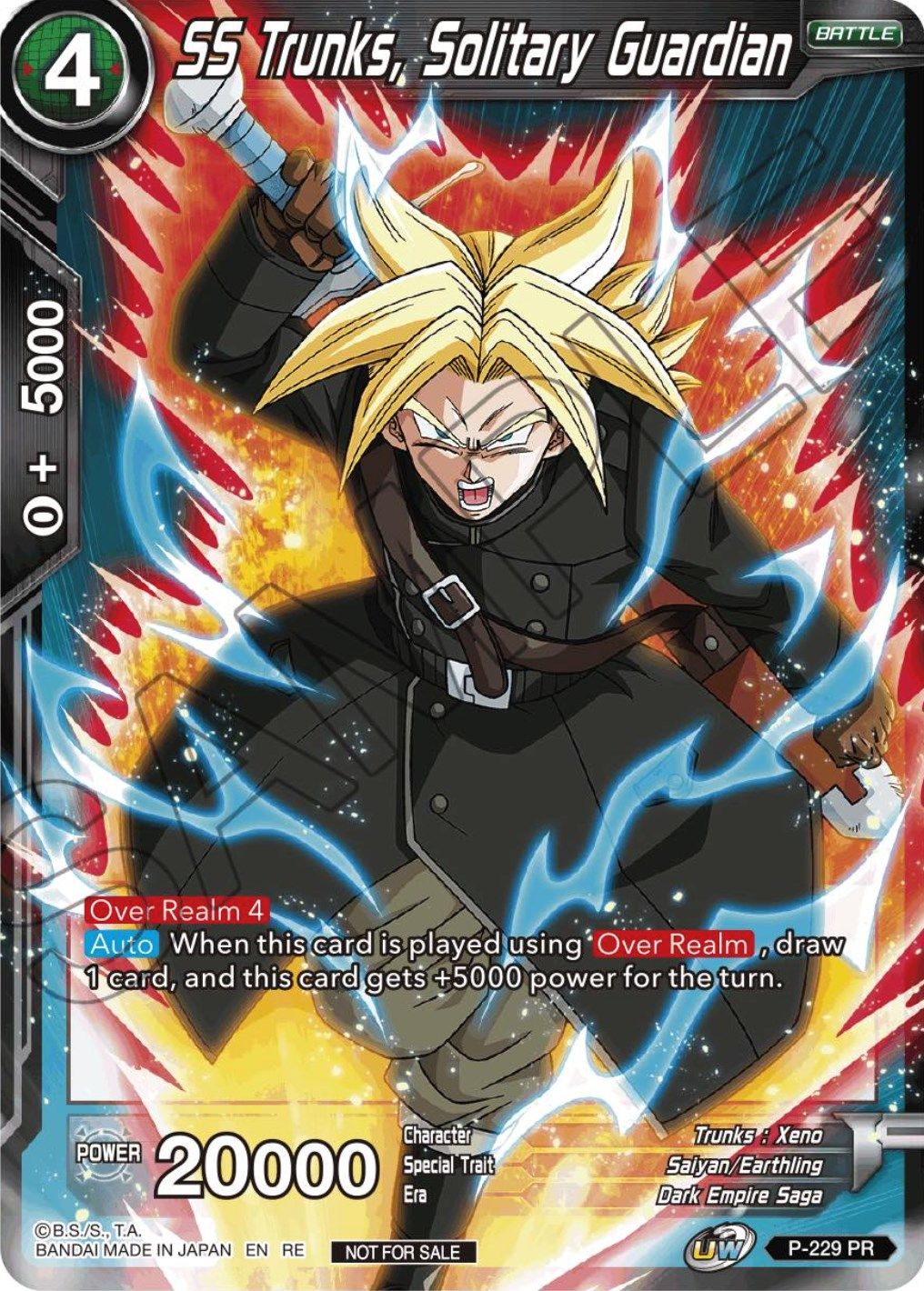 SS Trunks, Solitary Guardian (Championship Selection Pack 2023 Vol.1) (P-229) [Tournament Promotion Cards] | Black Swamp Games