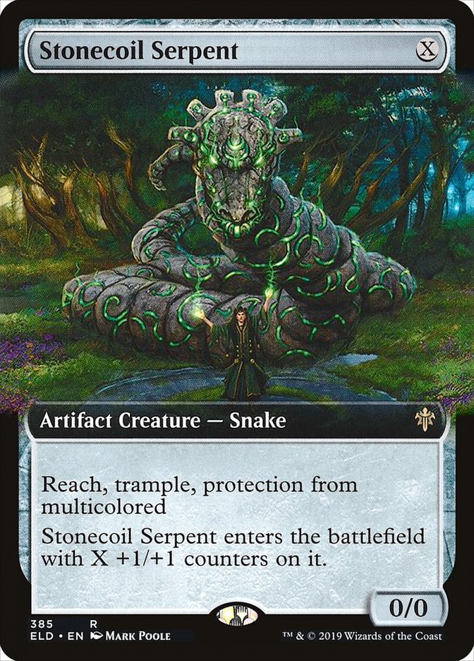 Stonecoil Serpent (Extended Art) [Throne of Eldraine] | Black Swamp Games