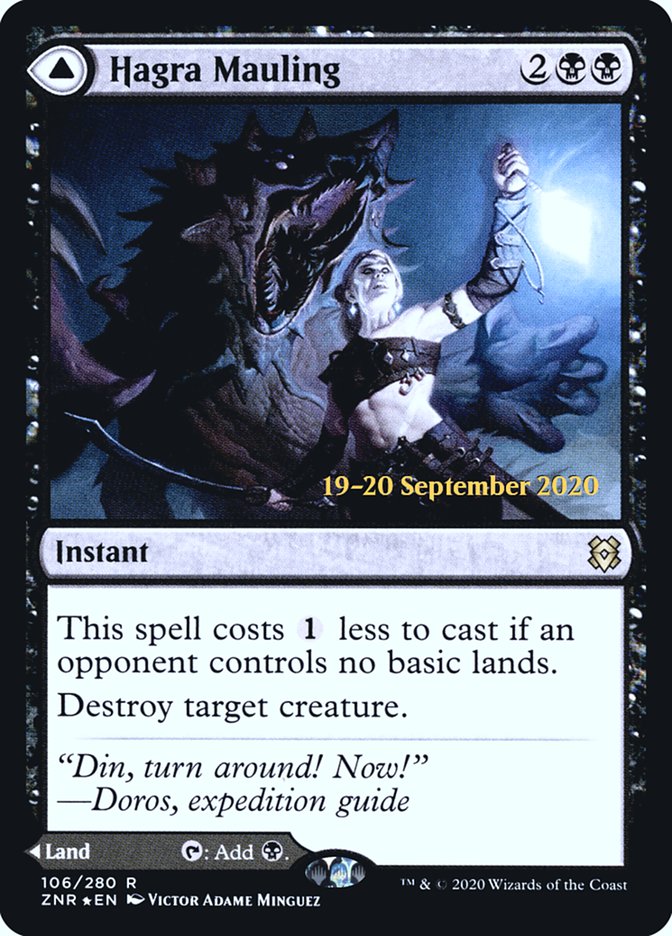 Hagra Mauling // Hagra Broodpit [Zendikar Rising Prerelease Promos] | Black Swamp Games