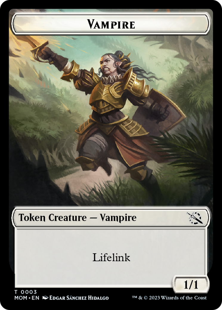 Elemental (9) // Vampire Double-Sided Token [March of the Machine Tokens] | Black Swamp Games