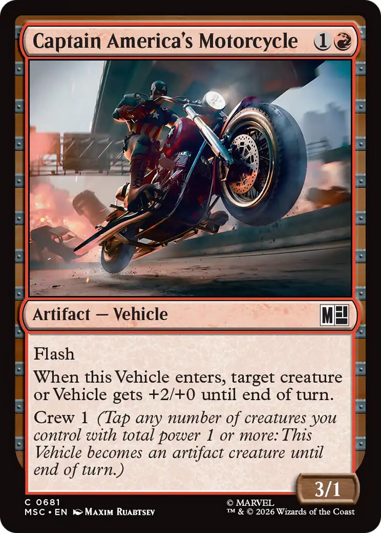 Captain America's Motorcycle [Marvel Super Heroes Commander] | Black Swamp Games