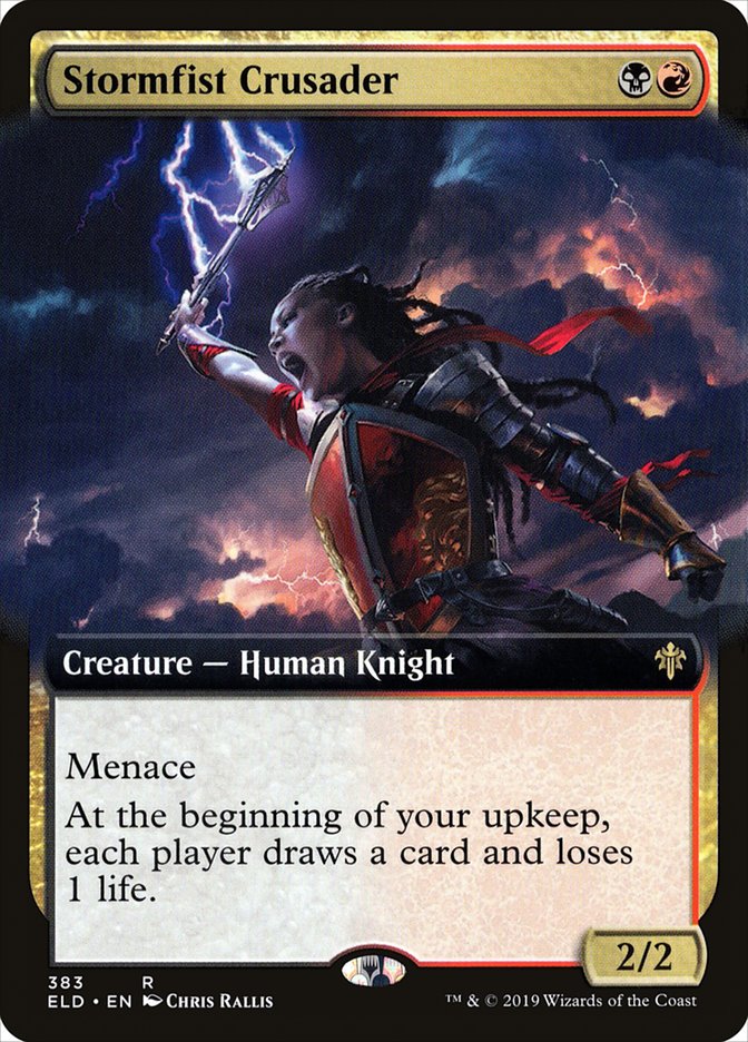 Stormfist Crusader (Extended Art) [Throne of Eldraine] | Black Swamp Games