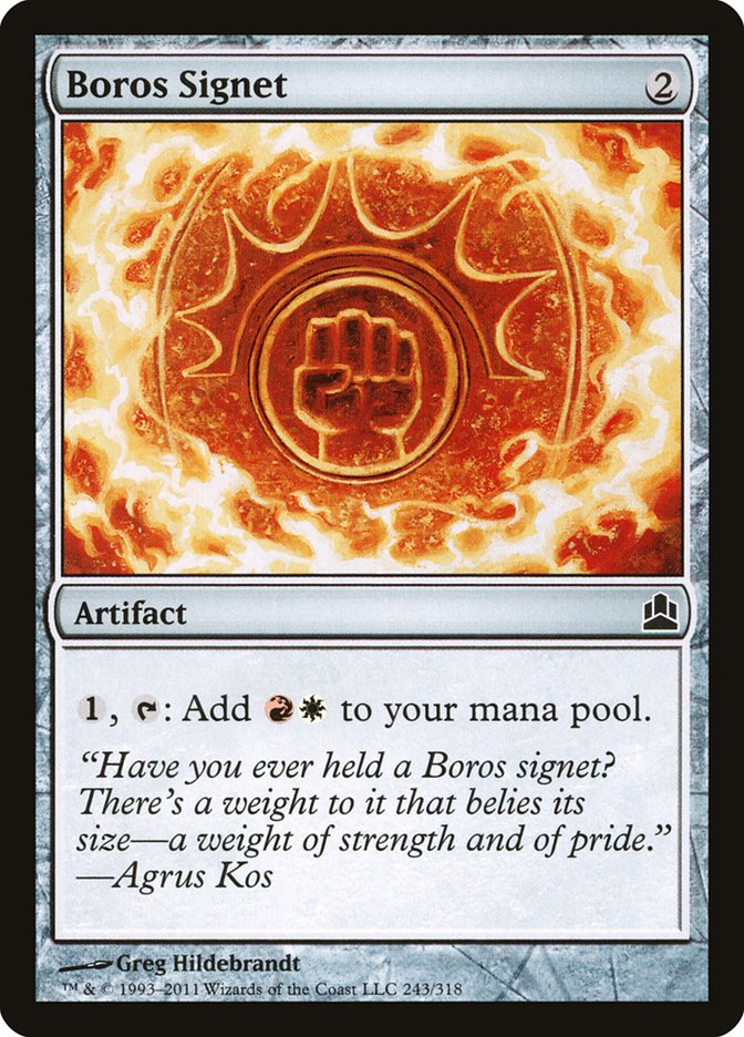 Boros Signet [Commander 2011] | Black Swamp Games