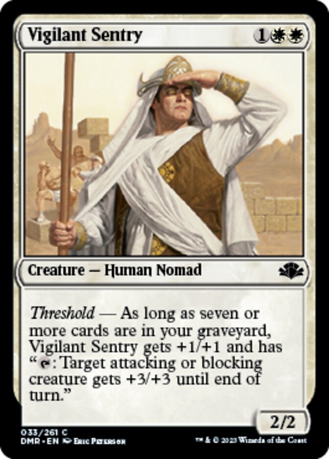Vigilant Sentry [Dominaria Remastered] | Black Swamp Games