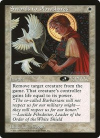 Swords to Plowshares (Oversized) [Oversize Cards] | Black Swamp Games