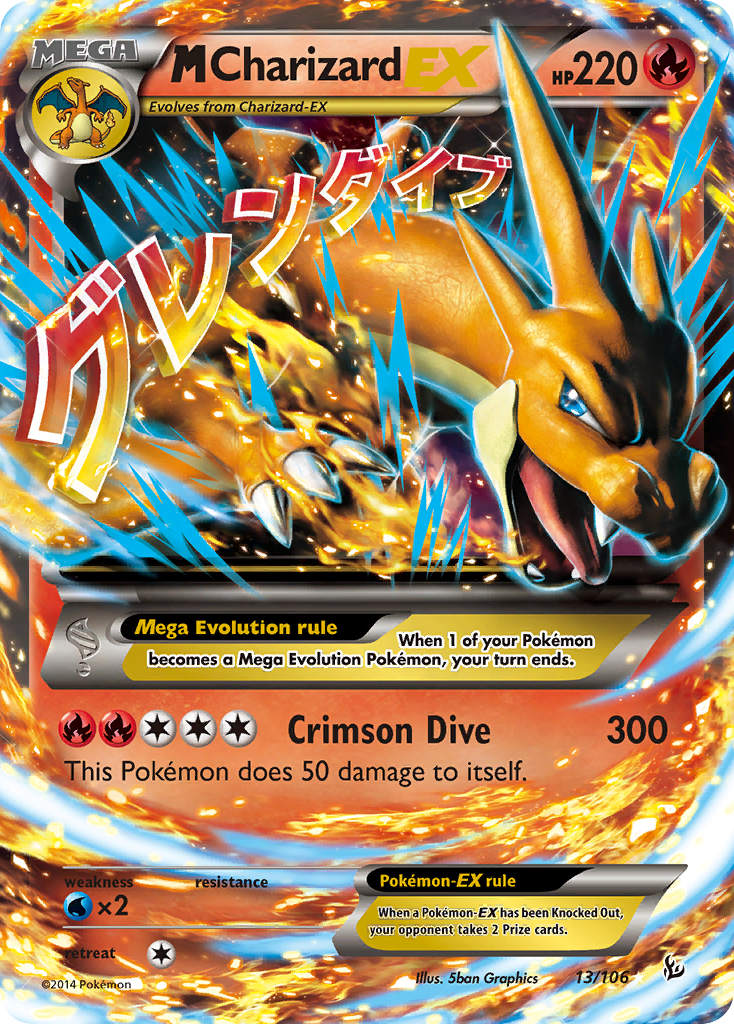 M Charizard EX (13/106) [XY: Flashfire] | Black Swamp Games