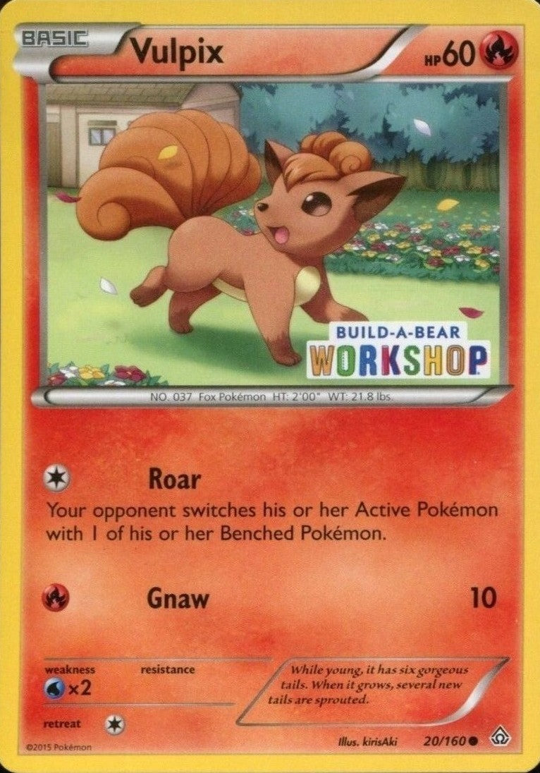 Vulpix (20/160) (Build A Bear Workshop Exclusive) [XY: Primal Clash] | Black Swamp Games