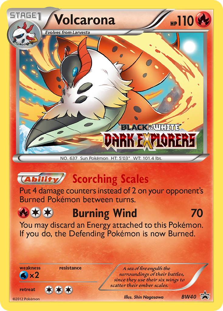 Volcarona (BW40) [Black & White: Black Star Promos] | Black Swamp Games