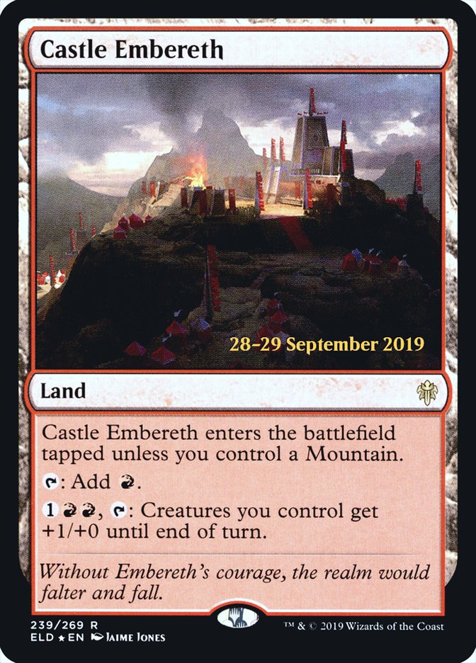 Castle Embereth [Throne of Eldraine Prerelease Promos] | Black Swamp Games