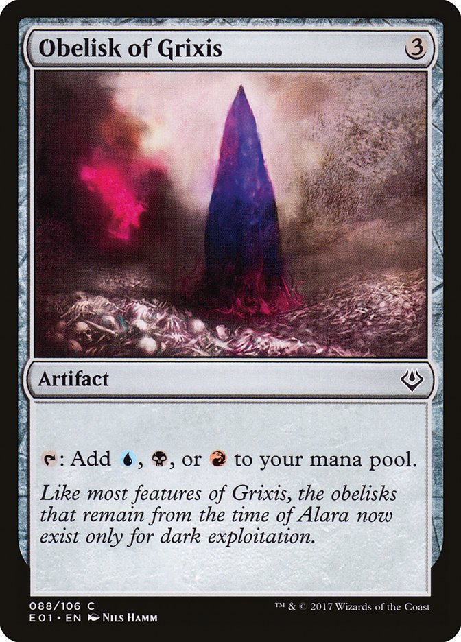 Obelisk of Grixis [Archenemy: Nicol Bolas] | Black Swamp Games