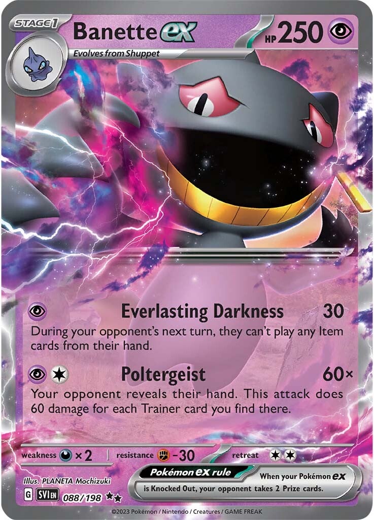 Banette ex (088/198) [Scarlet & Violet: Base Set] | Black Swamp Games