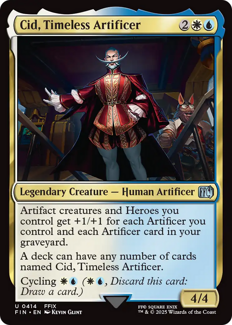 Cid, Timeless Artificer (0414) [FINAL FANTASY] | Black Swamp Games