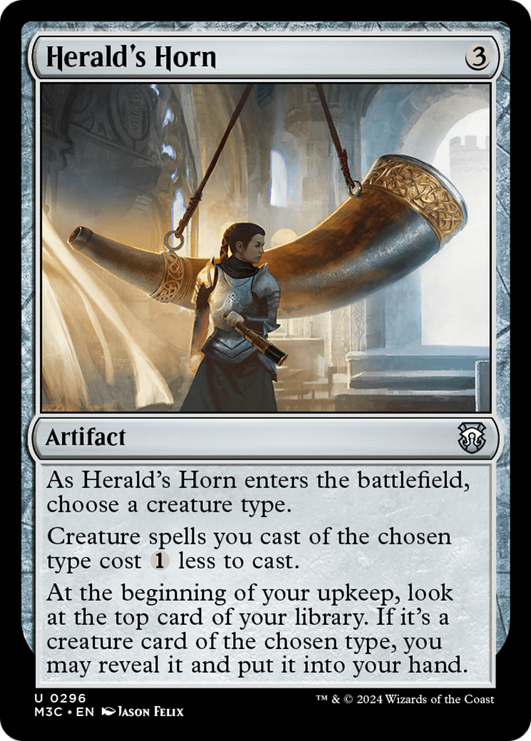 Herald's Horn (Ripple Foil) [Modern Horizons 3 Commander] | Black Swamp Games