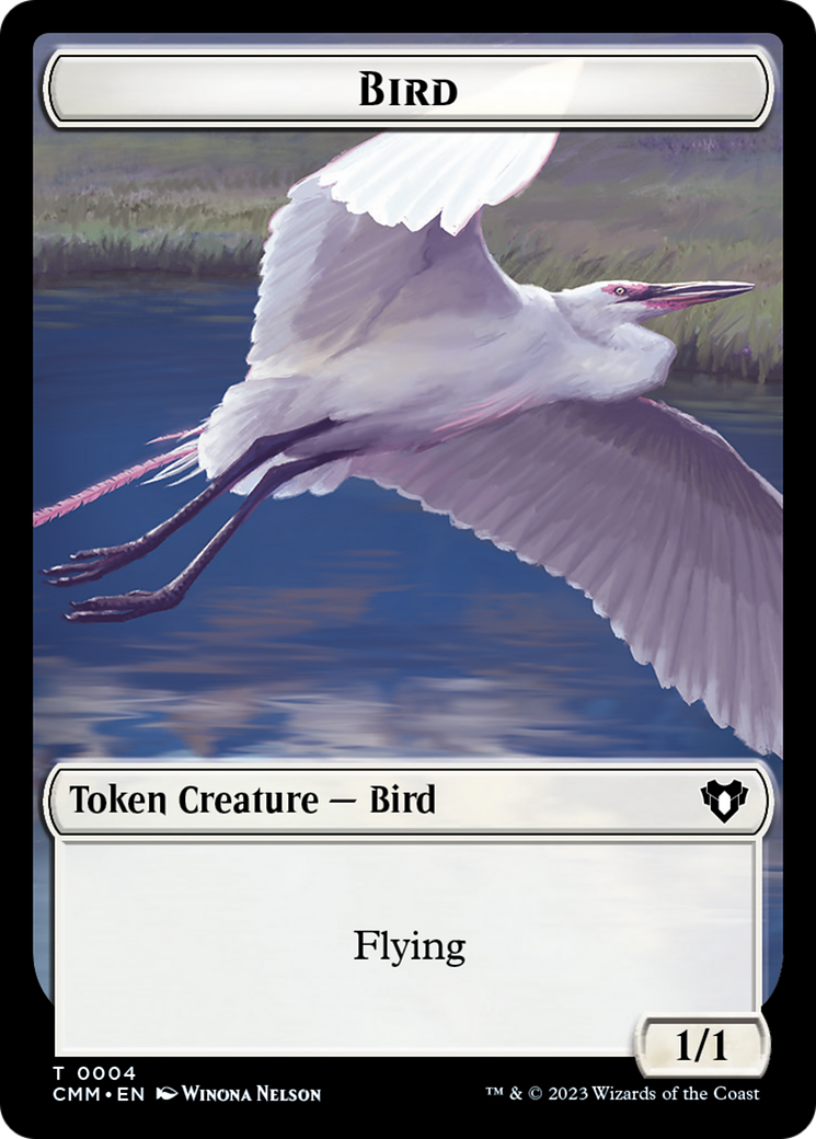 Bird Token [Commander Masters Tokens] | Black Swamp Games