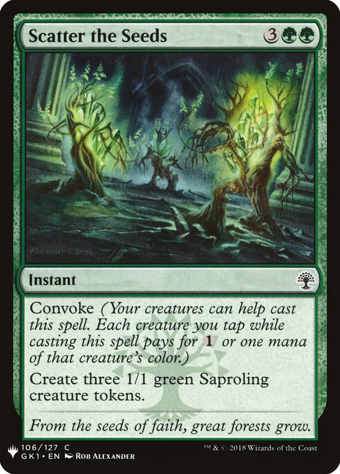 Scatter the Seeds [Mystery Booster] | Black Swamp Games