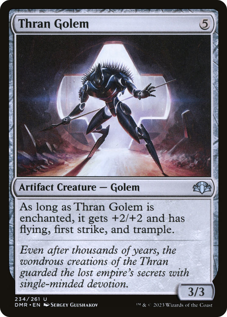 Thran Golem [Dominaria Remastered] | Black Swamp Games