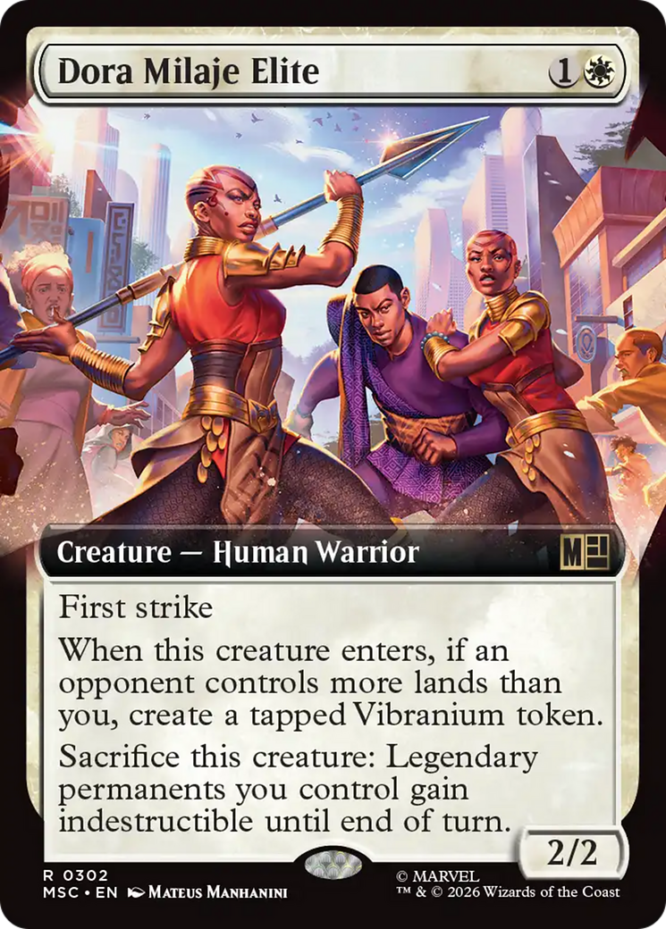 Dora Milaje Elite (Extended Art) [Marvel Super Heroes Commander] | Black Swamp Games