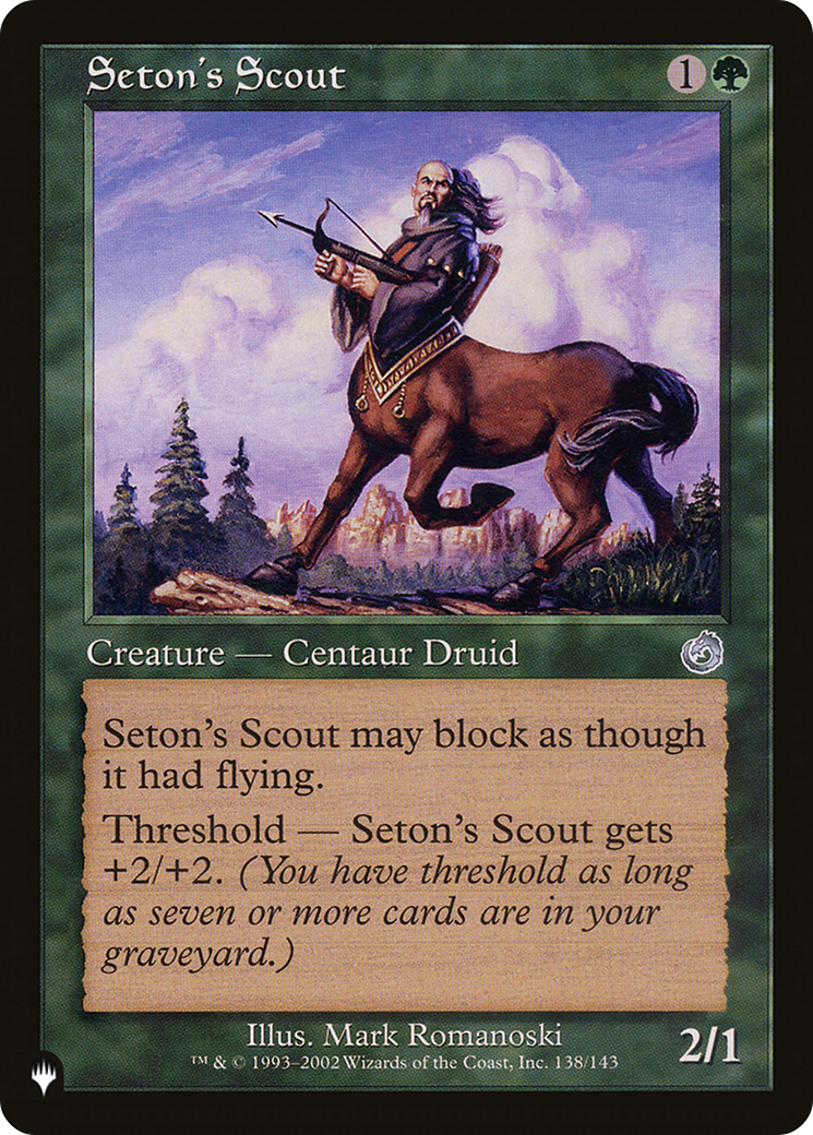 Seton's Scout [The List] | Black Swamp Games