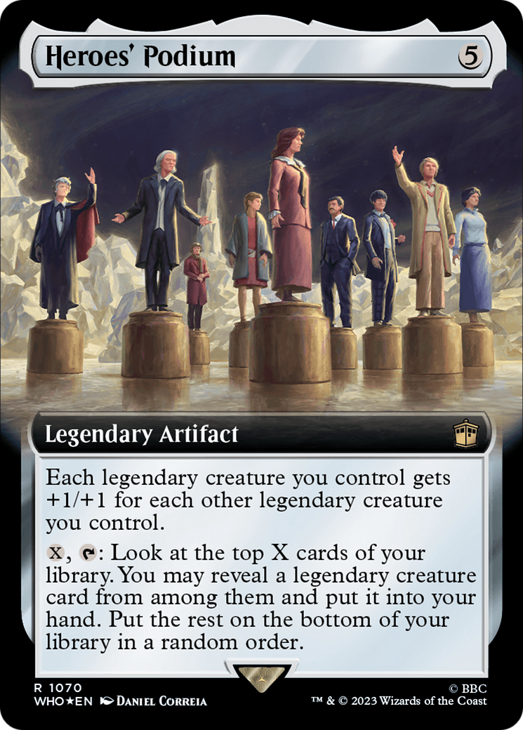 Heroes' Podium (Extended Art) (Surge Foil) [Doctor Who] | Black Swamp Games