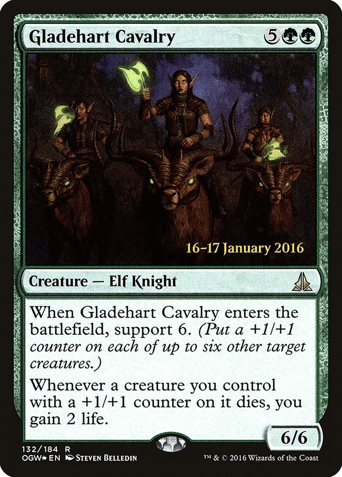 Gladehart Cavalry [Oath of the Gatewatch Prerelease Promos] | Black Swamp Games