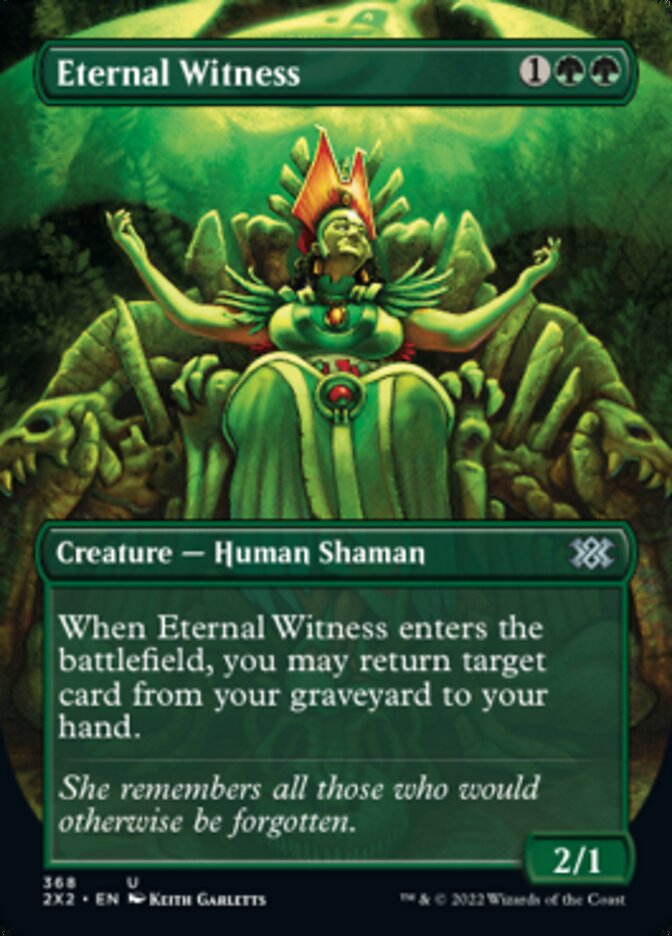 Eternal Witness (Borderless Alternate Art) [Double Masters 2022] | Black Swamp Games