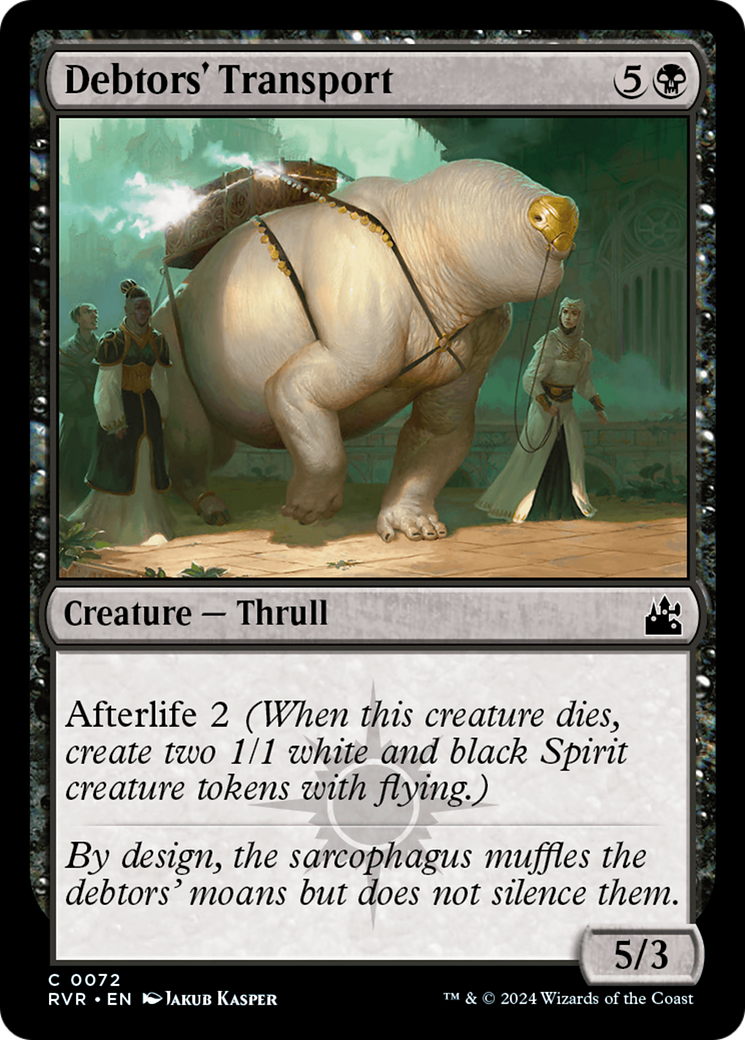 Debtors' Transport [Ravnica Remastered] | Black Swamp Games