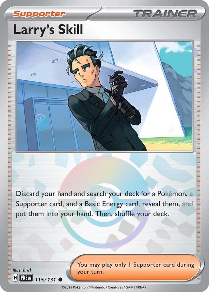 Larry's Skill (115/131) (Poke Ball Pattern) [Scarlet & Violet: Prismatic Evolutions] | Black Swamp Games