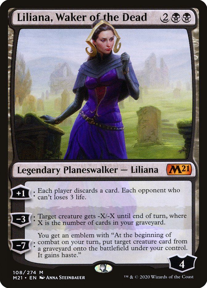 Liliana, Waker of the Dead [Core Set 2021] | Black Swamp Games