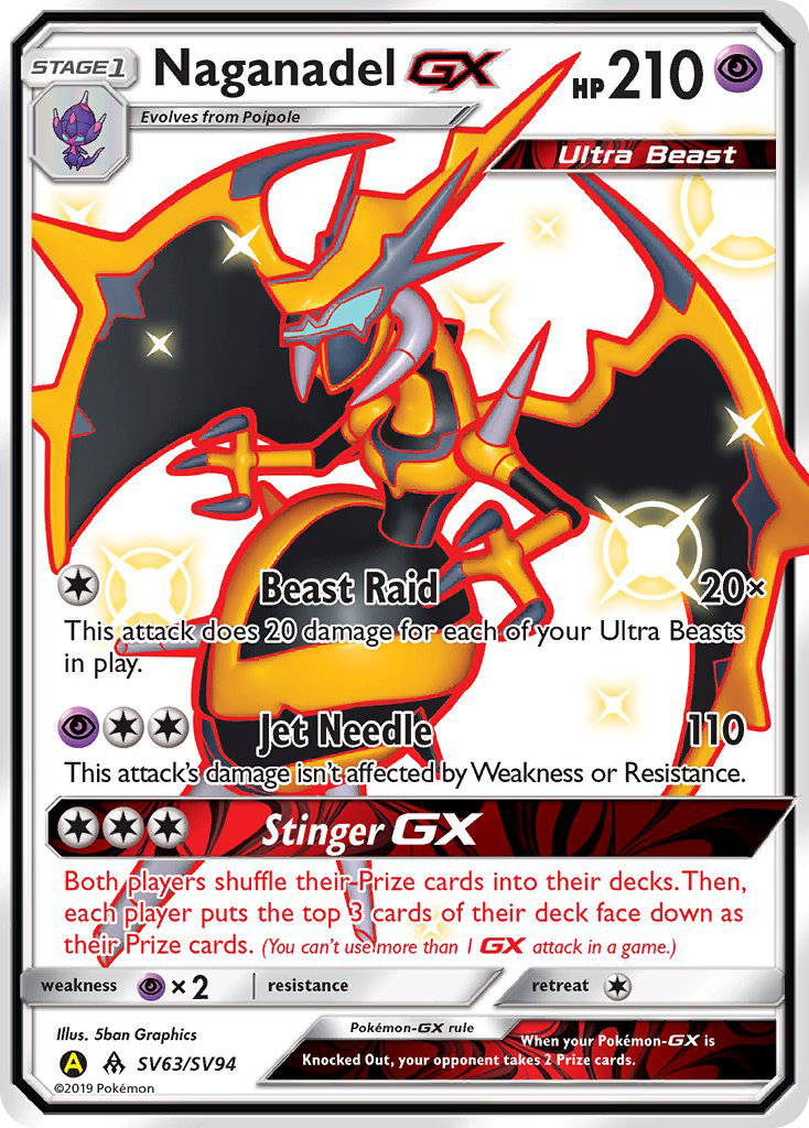 Naganadel GX (SV63/SV94) [Sun & Moon: Hidden Fates - Shiny Vault] | Black Swamp Games