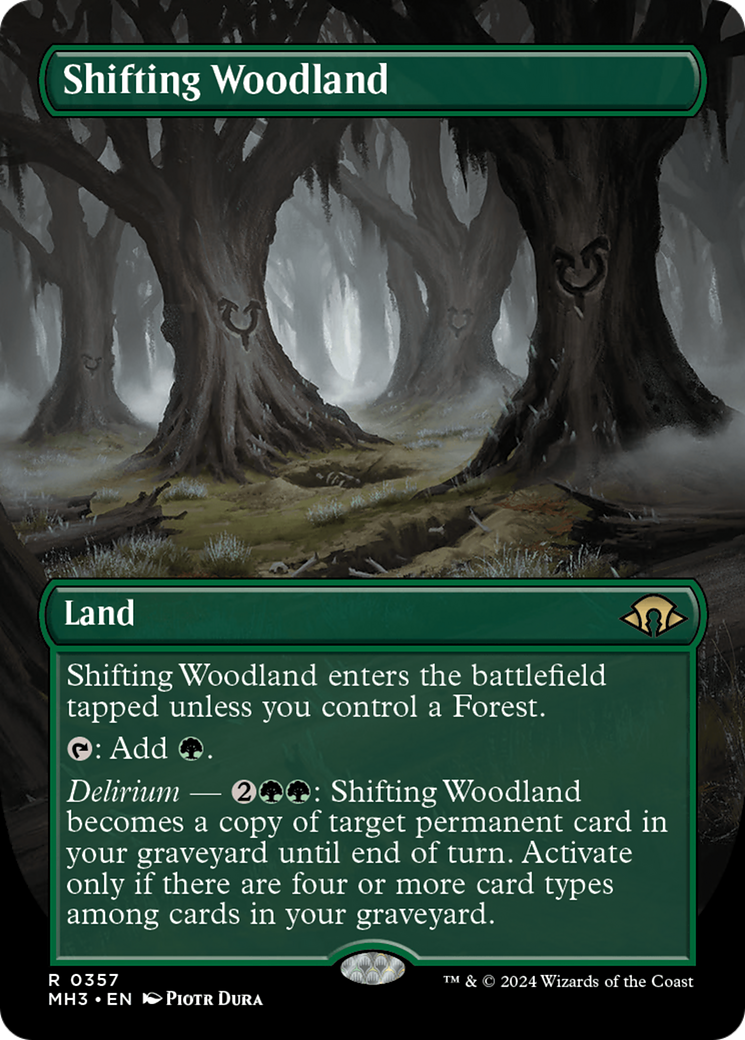 Shifting Woodland (Borderless) [Modern Horizons 3] | Black Swamp Games