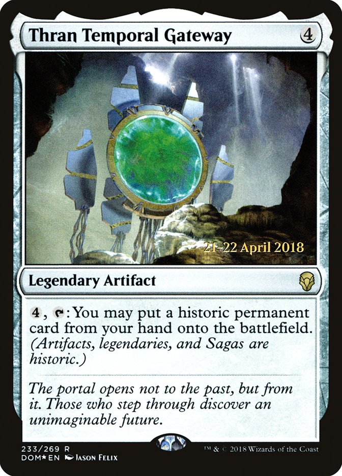 Thran Temporal Gateway [Dominaria Prerelease Promos] | Black Swamp Games