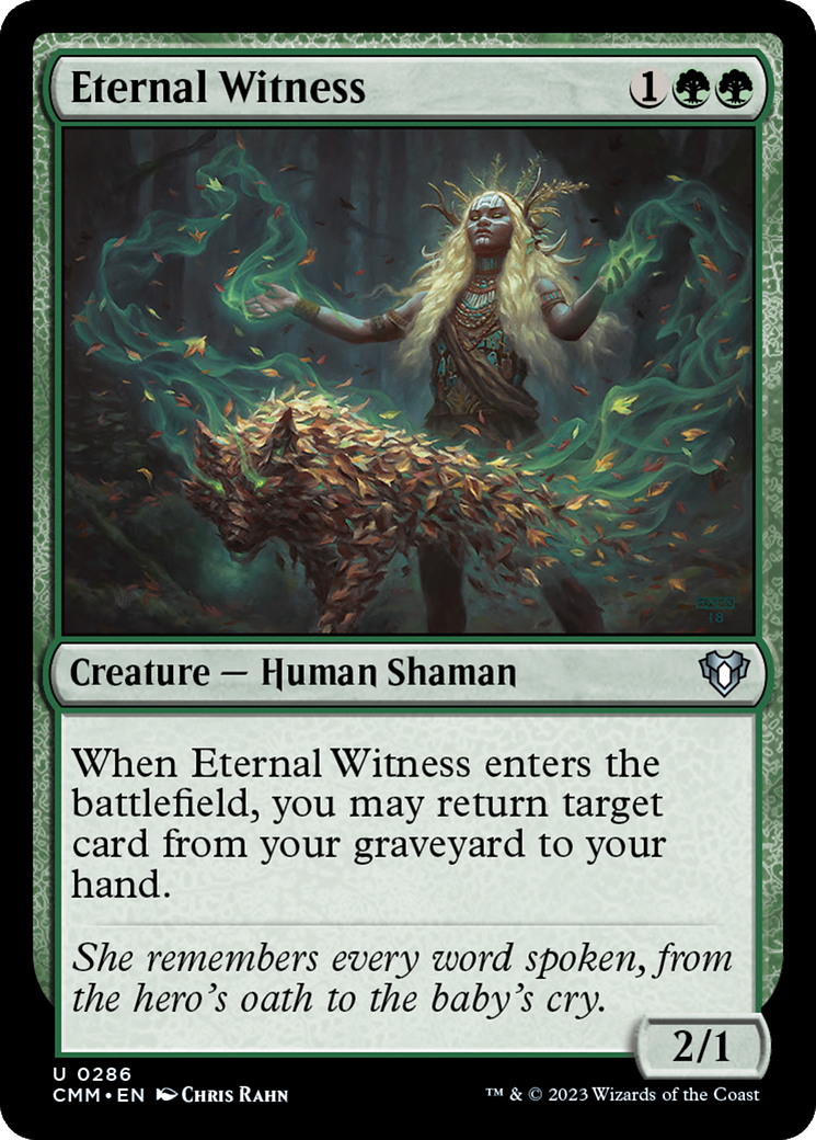 Eternal Witness [Commander Masters] | Black Swamp Games