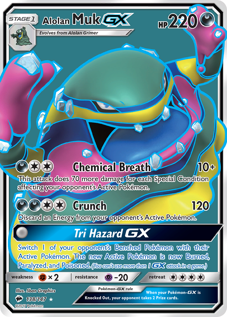Alolan Muk GX (138/147) [Sun & Moon: Burning Shadows] | Black Swamp Games