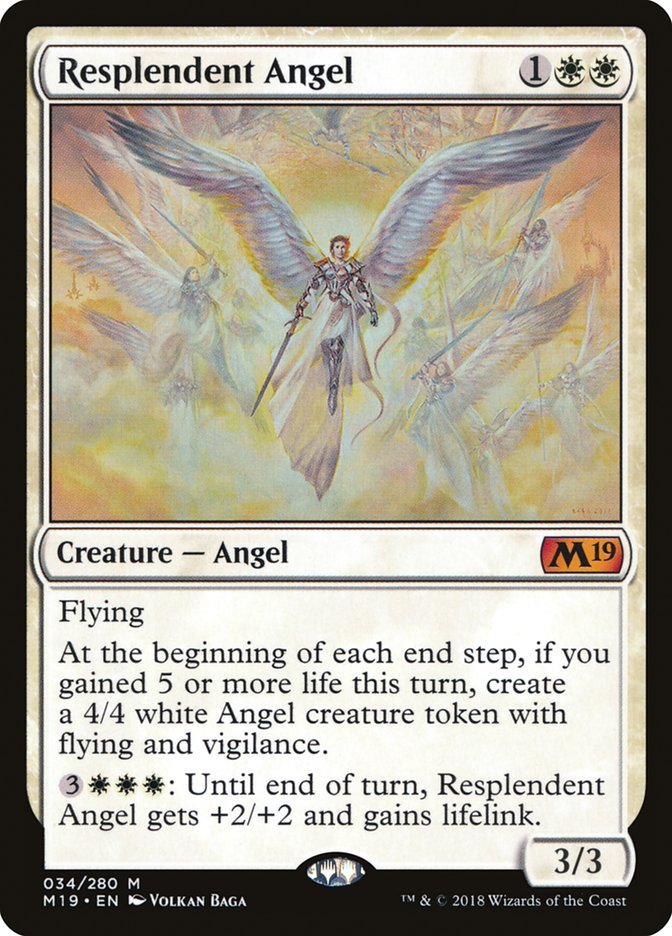 Resplendent Angel [Core Set 2019] | Black Swamp Games