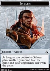 Gideon of the Trials Emblem // Zombie Double-Sided Token [Amonkhet Tokens] | Black Swamp Games