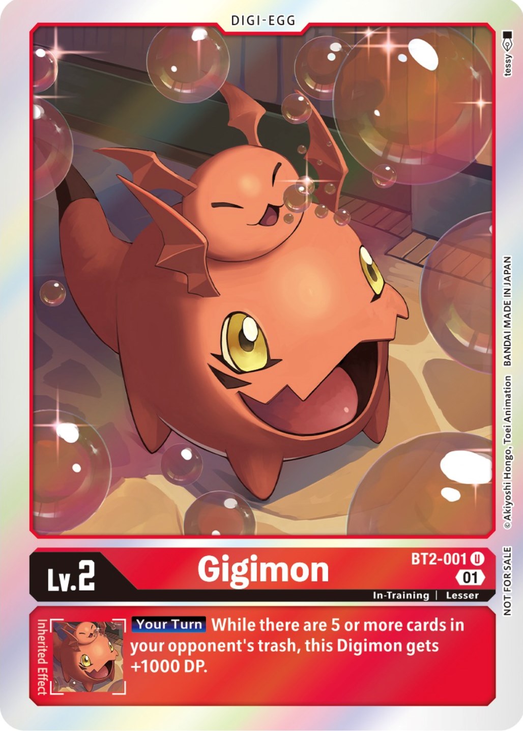 Gigimon [BT2-001] (ST-11 Special Entry Pack) [Release Special Booster Promos] | Black Swamp Games