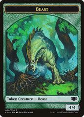 Elf Druid // Beast (020/036) Double-Sided Token [Commander 2014 Tokens] | Black Swamp Games