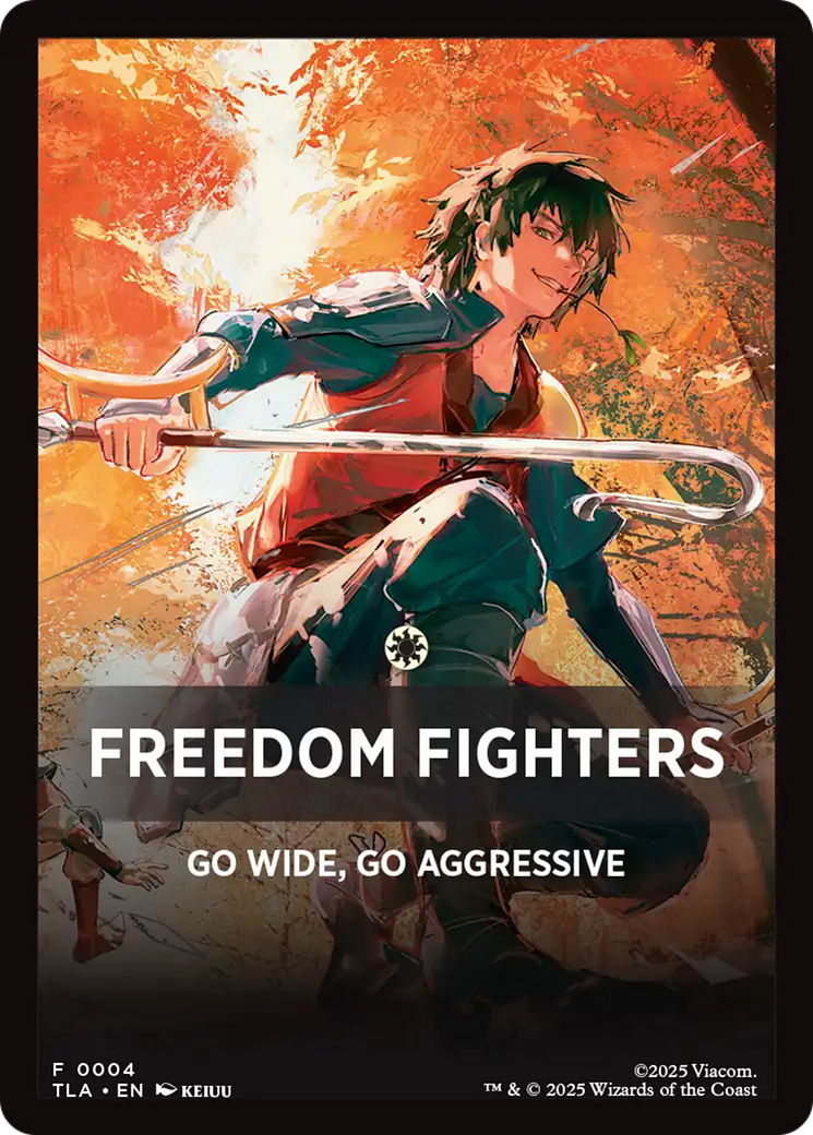 Freedom Fighters Theme Card [Avatar: The Last Airbender Tokens] | Black Swamp Games