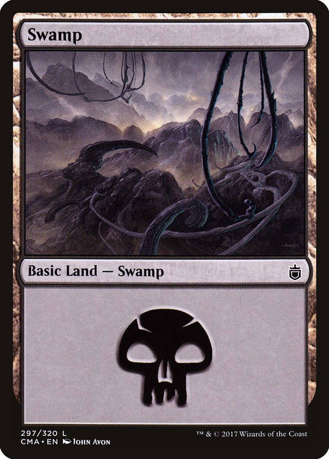 Swamp (297) [Commander Anthology] | Black Swamp Games